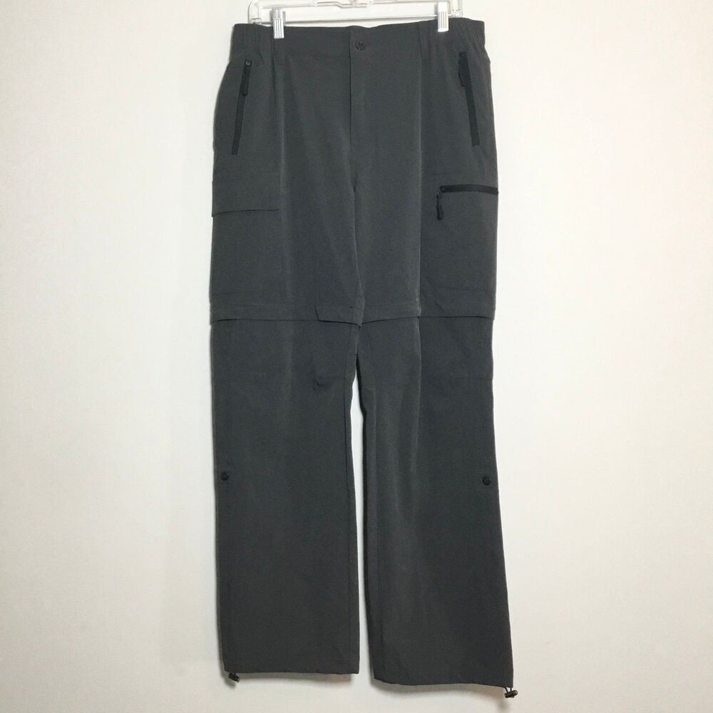 Convertible utility pants shorts multiple pockets cargo hiking waist 34”-38”